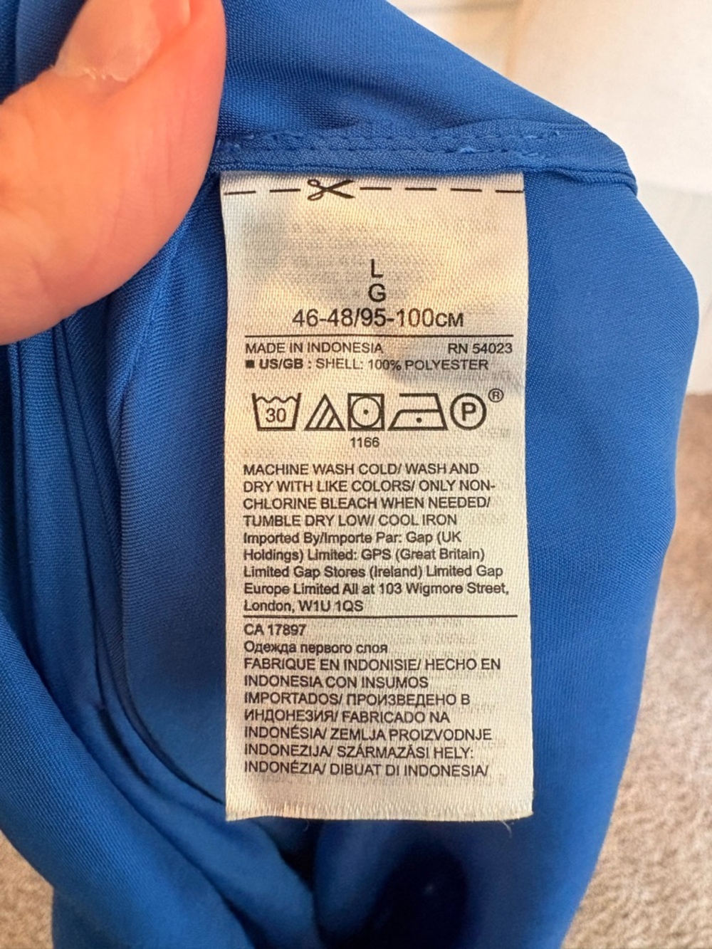Banana Republic Royal Blue V-Neck Sleeveless Blouse - Picture 5 of 5